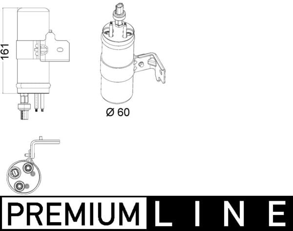 Dryer, air conditioning MAHLE ORIGINAL AD 6 000P