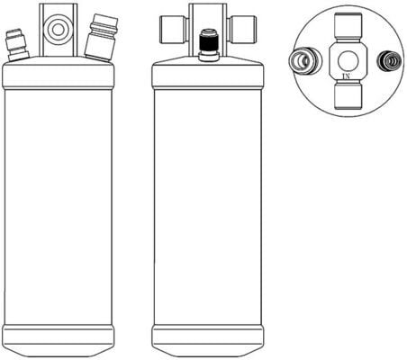 Dryer, air conditioning MAHLE ORIGINAL AD 73 000S