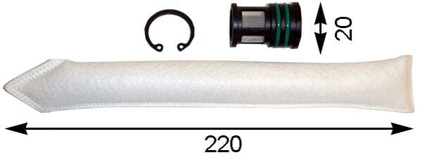 Dryer, air conditioning MAHLE ORIGINAL AD 74 000S