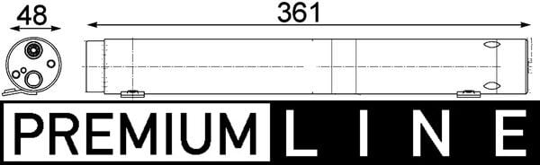 Dryer, air conditioning MAHLE ORIGINAL AD 95 000P