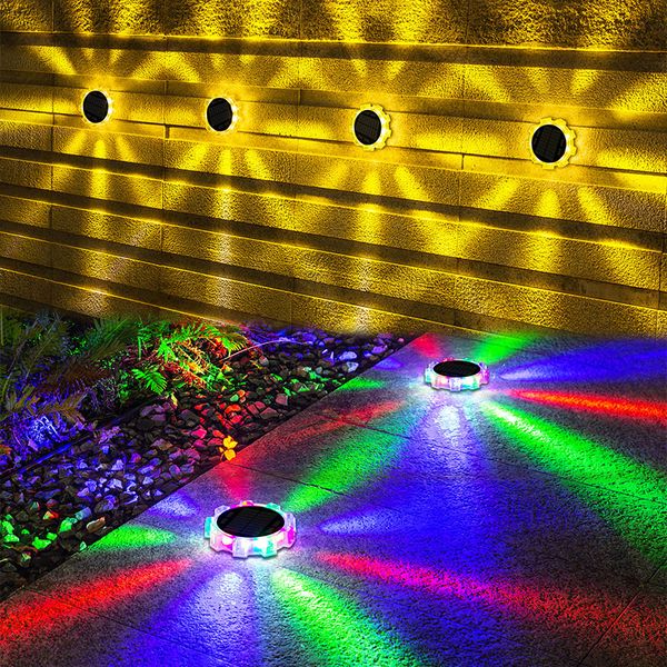 Rotation Up and Down Solar Wall Light White Warm RGB 9led wall Washer Outdoor Lighting Waterproof Solar Lawn Light Landscape Garden Decorati