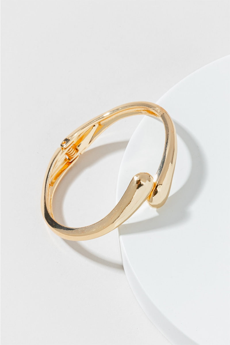 Women's Tori Open Hinge Bubble Cuff Bracelet in Gold by Francesca's - Size: One Size
