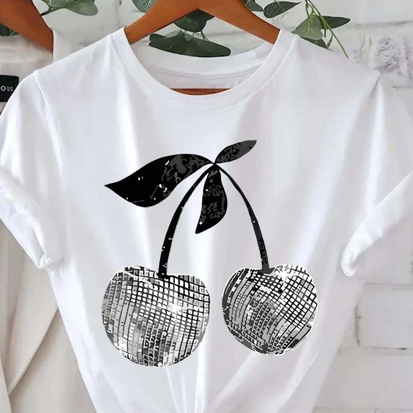 TEMU T-shirt, Short Sleeve Crew Neck Casual Top For Summer& Spring, Women' S Clothing