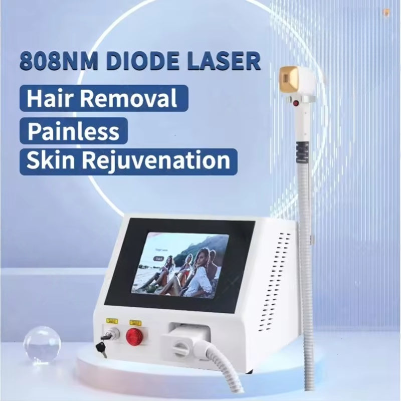 3500W Upgraded Version 808nm Diode Laser Hair Removal Device Permanent Painless Hair Removal 3 Wavelength Cooling System Suitable for home and beaut