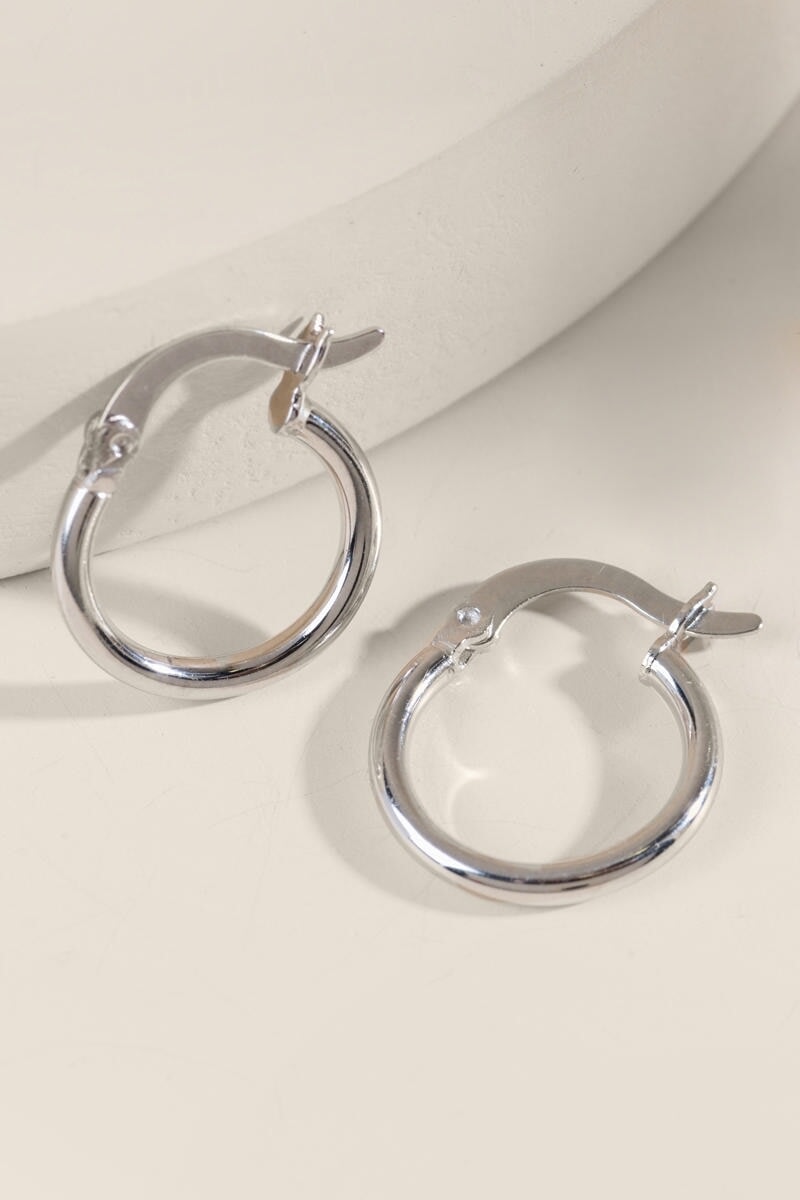 Women's Lana Mini Hoops in Silver by Francesca's - Size: One Size