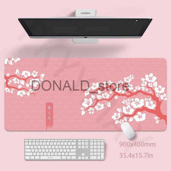 Mouse Pads Wrist Rests Pink Mouse Mat 40x90cm Girl Gaming Mousepad Gamer Mouse Pad 55x100cm Ladys Desk Mat Cute Dek Pad Soft Pad For Table 3