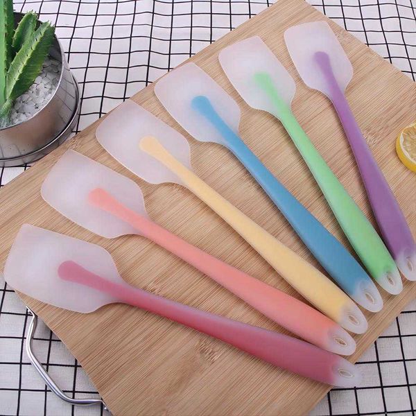 Bake Gadget Silicone Kitchen Tool 21 Cm Soft Seamless Spatula Butter Cream Scraper Brush Baking Makers 0703