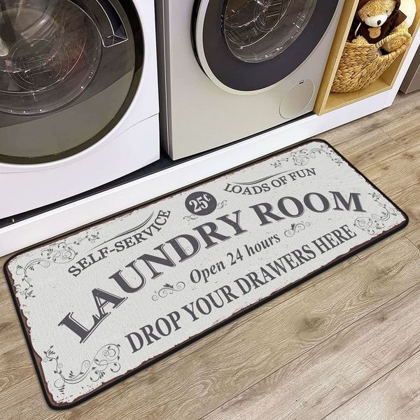 Carpet PRO Flannel Floor Mats Water Absorbent Non-slip Laundry Room Carpets Soft Bath for Living Bedroom Bathroom 230227