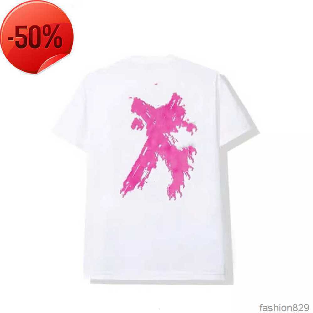 Men&#039;s t Shirts Fashion Anti Social Club Cross Print T-shirt Casual Couple Sunscreen Design 50ess