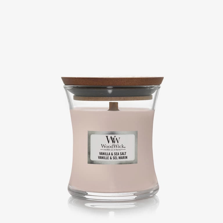 WoodWick Small Hourglass Candle - Vanilla & Sea Salt Universal
