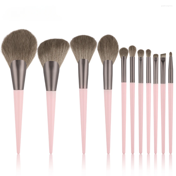 Makeup Brushes 11 Pcs Foundation Highlight Blending Powder Eyeshadow For Face Make Up Cosmetics Brush Set