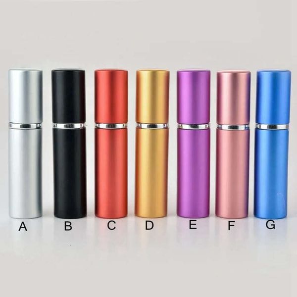 Compact Favor Aluminium 5Ml Party Anodized Perfume Atomizer Fragrance Glass Travel Refillable Spray Bottle Fy3329
