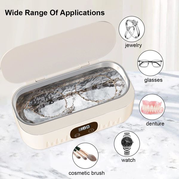 Ultrasonic Cleaner Ultrasonic Glasses Cleanser High Frequency Ultrasound Cleaner Bath For Glasses Jewelry Ultra Sonic Cleaner