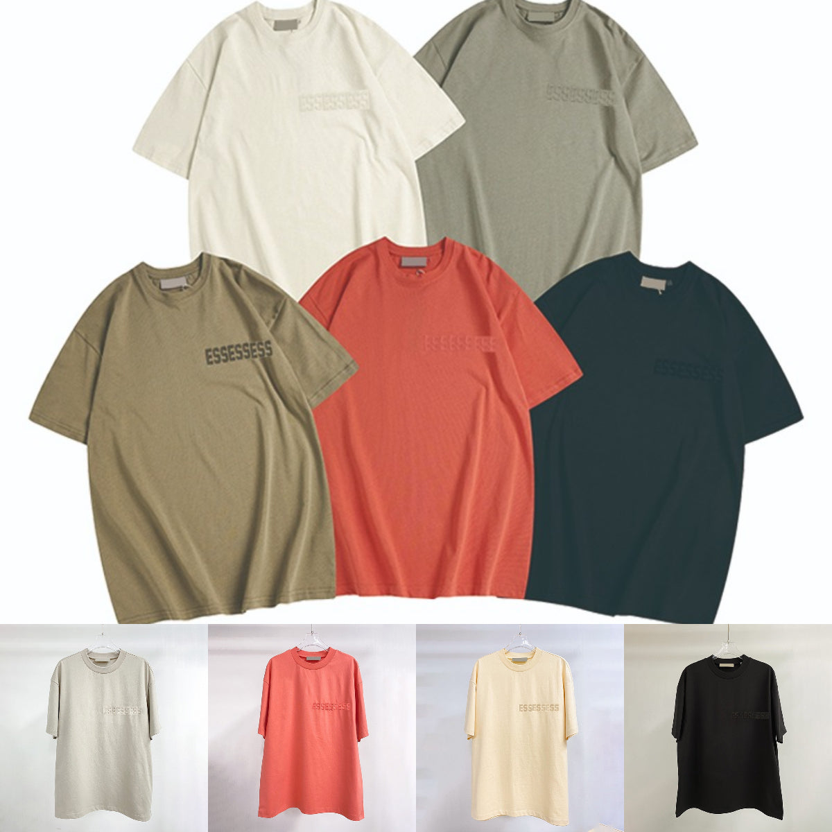 Designer Luxury 1977 essentail Classic T Shirt Mens Womens essen shirts Hip Hop short sleeve Tops quality Summer Breathable High Street Cotton Loose