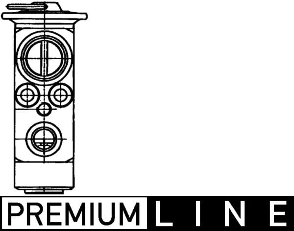 Expansion Valve, air conditioning MAHLE ORIGINAL AVE 22 000P