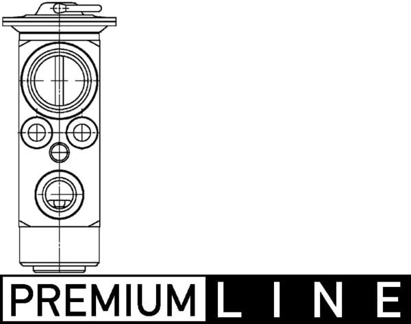 Expansion Valve, air conditioning MAHLE ORIGINAL AVE 23 000P