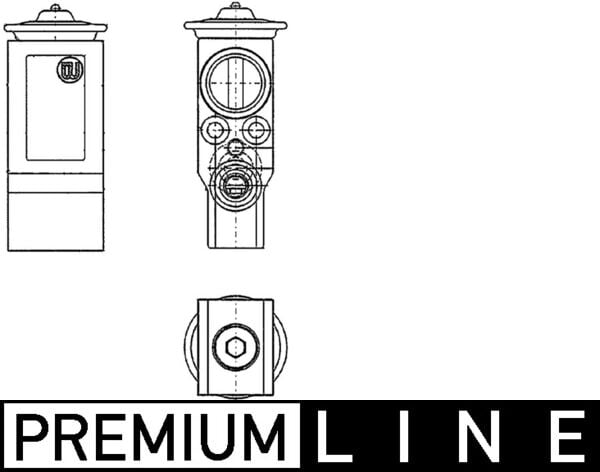 Expansion Valve, air conditioning MAHLE ORIGINAL AVE 61 000P