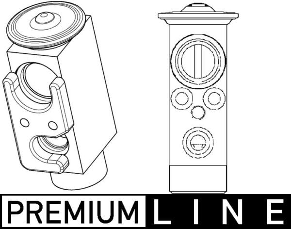 Expansion Valve, air conditioning MAHLE ORIGINAL AVE 72 000P
