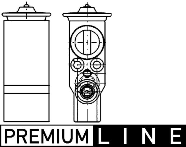 Expansion Valve, air conditioning MAHLE ORIGINAL AVE 73 000P
