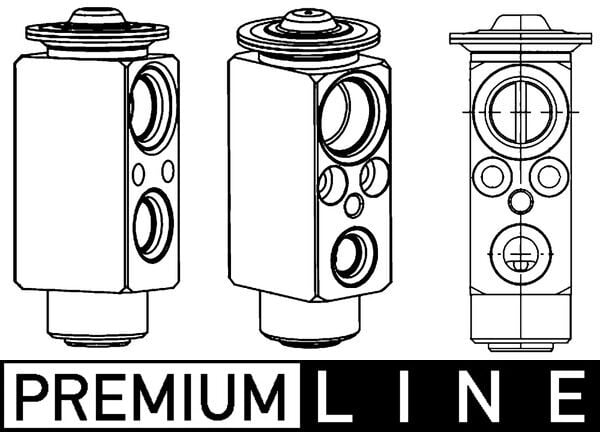 Expansion Valve, air conditioning MAHLE ORIGINAL AVE 79 000P
