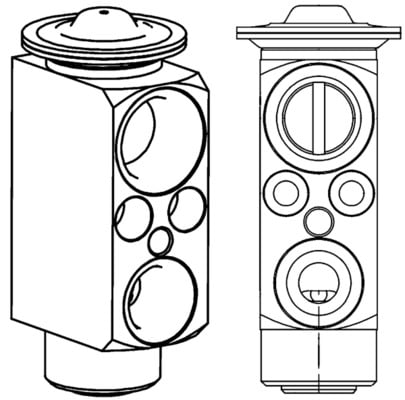 Expansion Valve, air conditioning MAHLE ORIGINAL AVE 81 000P