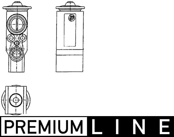 Expansion Valve, air conditioning MAHLE ORIGINAL AVE 90 000P