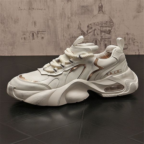 Luxury Designer Dress Wedding Shoes Fashion Canvas Breathable Light Versatile Sneakers Round Toe Thick Bottom Walking Trainer Office Leisure