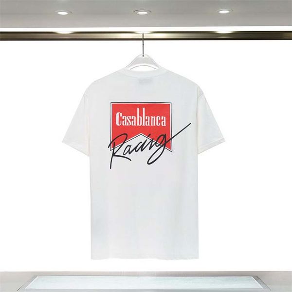 2023 Casablanca T shirt Mens T-shirts womens designer t shirts short sleeves luxury Brand clothes summer leisure breathable printed clothing