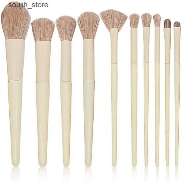 Makeup Brushes 10PCS Makeup Brushes Set Foundation Concealers Blush Highlight Powder Eye Shadow Blending Soft Fluffy Kabuki Female Makeup To