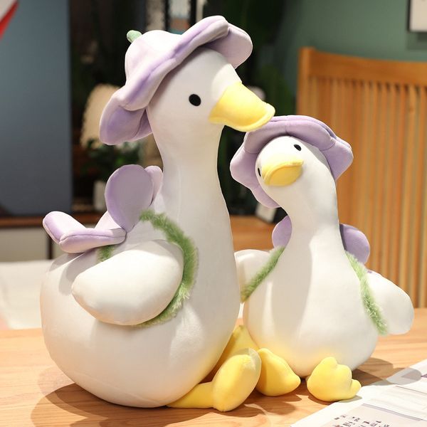 New cute little duck plush toy throw pillow girl doll doll