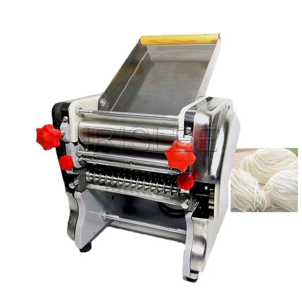 Commercial Kneading Noodle Machine Electric Dough Roller Press Desktop Pasta Chin Cutter