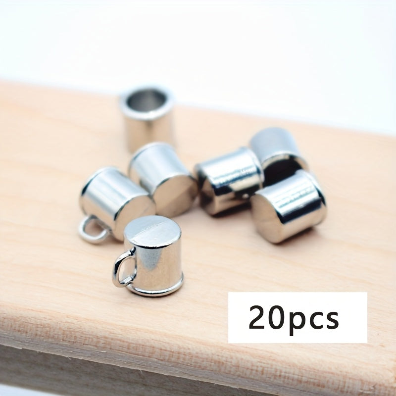 TEMU 20pcs Dollhouse Miniature Metal Coffee Cups - Realistic Alloy Mini Kitchenware For Dollhouse Decor, Holiday Gift For Christmas, Halloween,