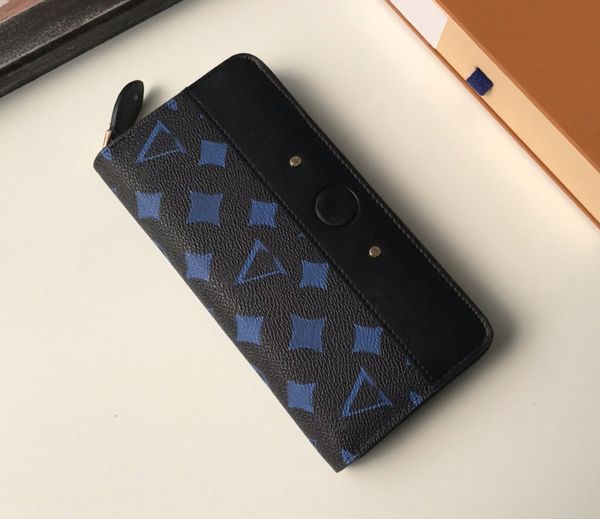 Fashion designer womens wallets luxury Zippy purses flower letter credit card holders ladies long slim zipper money clutch bags with box hig