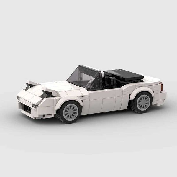 MX-5 ta NA MOC Car Speed Champions Super Race F1 Vehicle Model Building Block Racing Brick Toy Technical Christmas Gift Ci Z241208