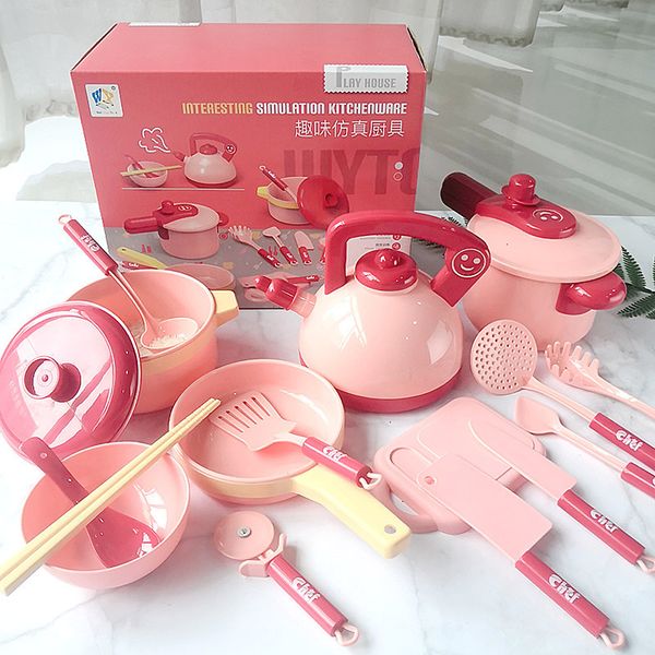 Kitchens Play Food Children&#039;s Simulation House Toy Baby Cooking Tableware Set Educational Pretend Kids Toys Gifts for Girls 221123