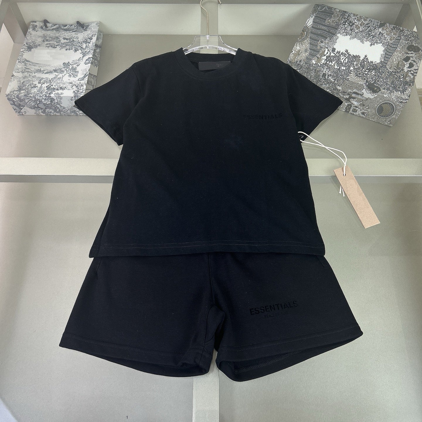 Kids Clothes Suits Girl Infantis Boy Clothing Sets Summer Newborn Baby Chlidren Sport Black T-shirts Suits 90-160cm