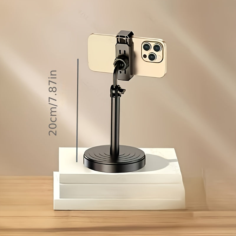 TEMU Rotatable Universal Phone Holder With Adjustable Angle, , Suitable For Smartphones And Tablets, Durable Plastic Structure, , Modern Minimalist