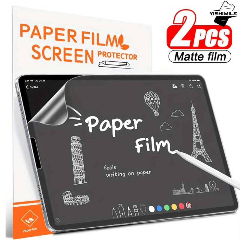TEMU 2pcs 9h Hardness Matte Screen Protector For Ipad Air-pro-mini (10.9-11-13-12.9 Inches) - Ideal For Writing & Drawing On Tablets