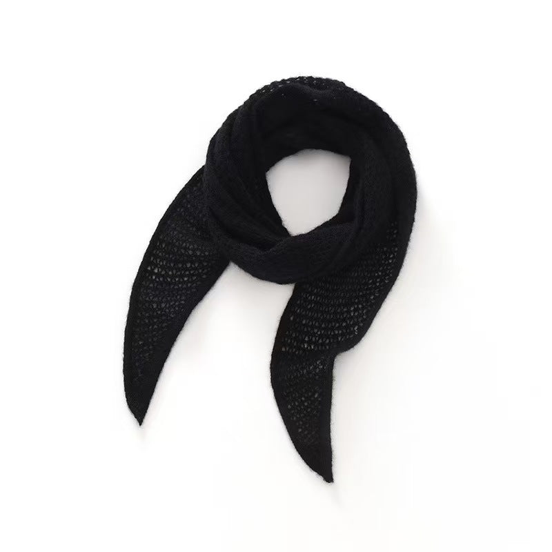 T833 new cashmere knitted triangle scarf shawl scarf all-match cashmere outerwear