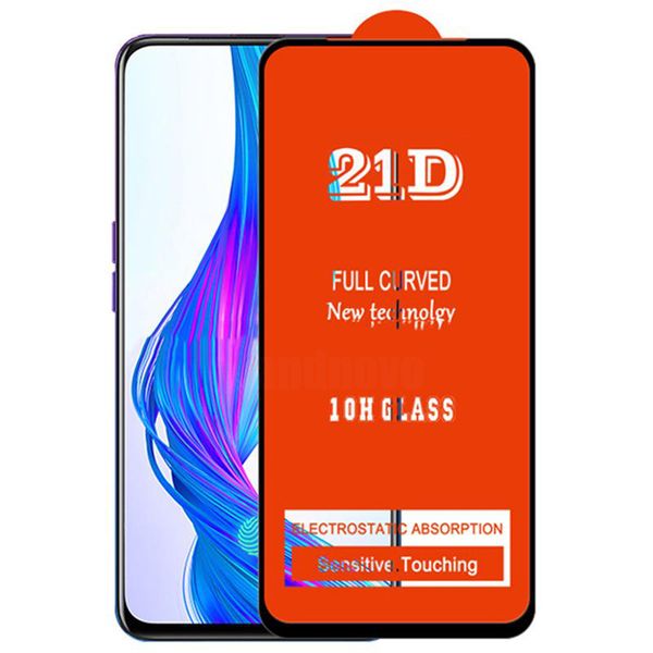 Screen Protector For TECNO Camon 19 NEO 19P 18 Pro 18P 18T 18i Spark 9 9T 8 8P 8T 8C 21D Full Glue Tempered Glass Proof Curved Coverage Guar