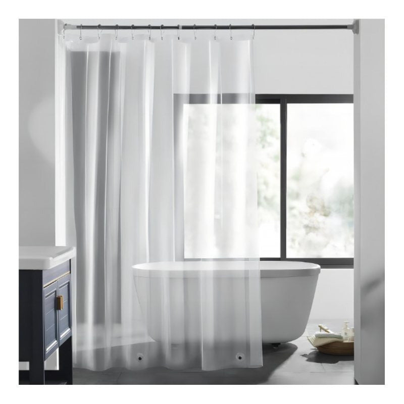 TEMU 70" X 72" Vinyl Shower Curtain Liner Waterproof