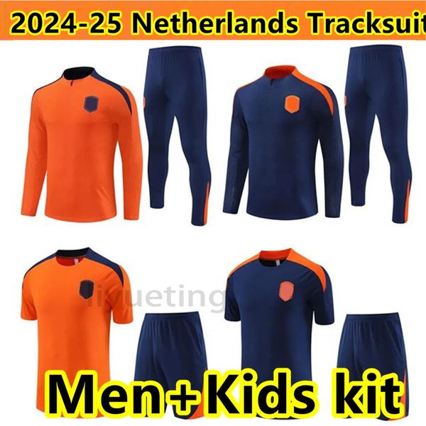 2024 2025 Netherlands tracksuits MEMPHIS Futbol Chandal DE JONG Holland DE LIGT WIJNALDUM VAN DIJK 2024 2025 football shirt men kids kit DUM