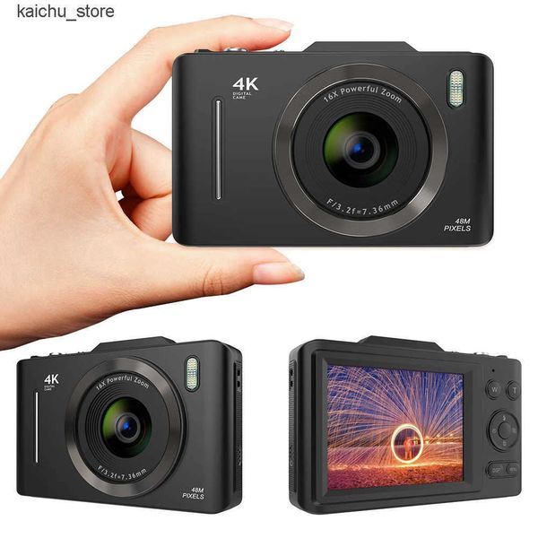 Cameras HD 4K 48MP Digital CCD 2.8 Inch Screen Point Shoot Anti-Shake Photography Video Camera for Kids Boys Girls J241213