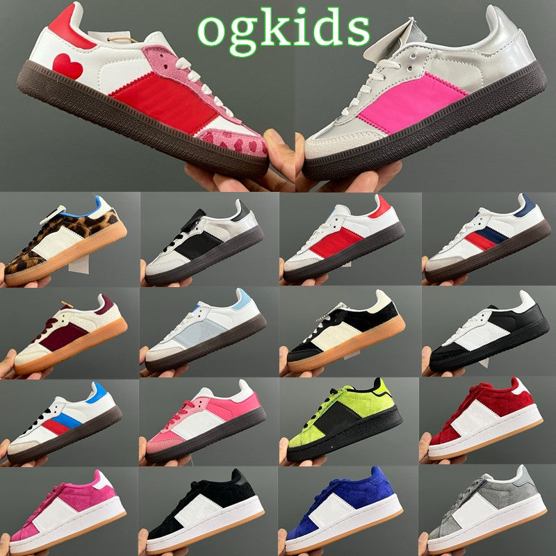 Kids designer shoes Toddler Sneakers Children Skateboarding shoes BLACK white grey color Infant Boys Girls Baby Trainers 22-35cZXW#