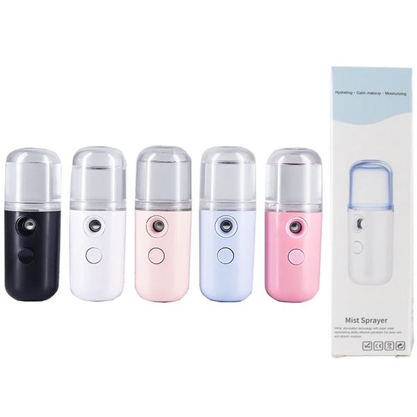 Portable USB Rechargeable oz ml Nano Mist Humidifier Mini Handheld Hydrating Sprayer Facial Steamer Beauty For Eyelash Extensions Skin Care
