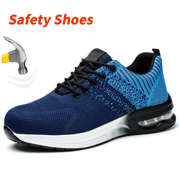 Safety shoes Work Sneakers Steel Toe Men PunctureProof Boots Indestructible Security light weight 240511