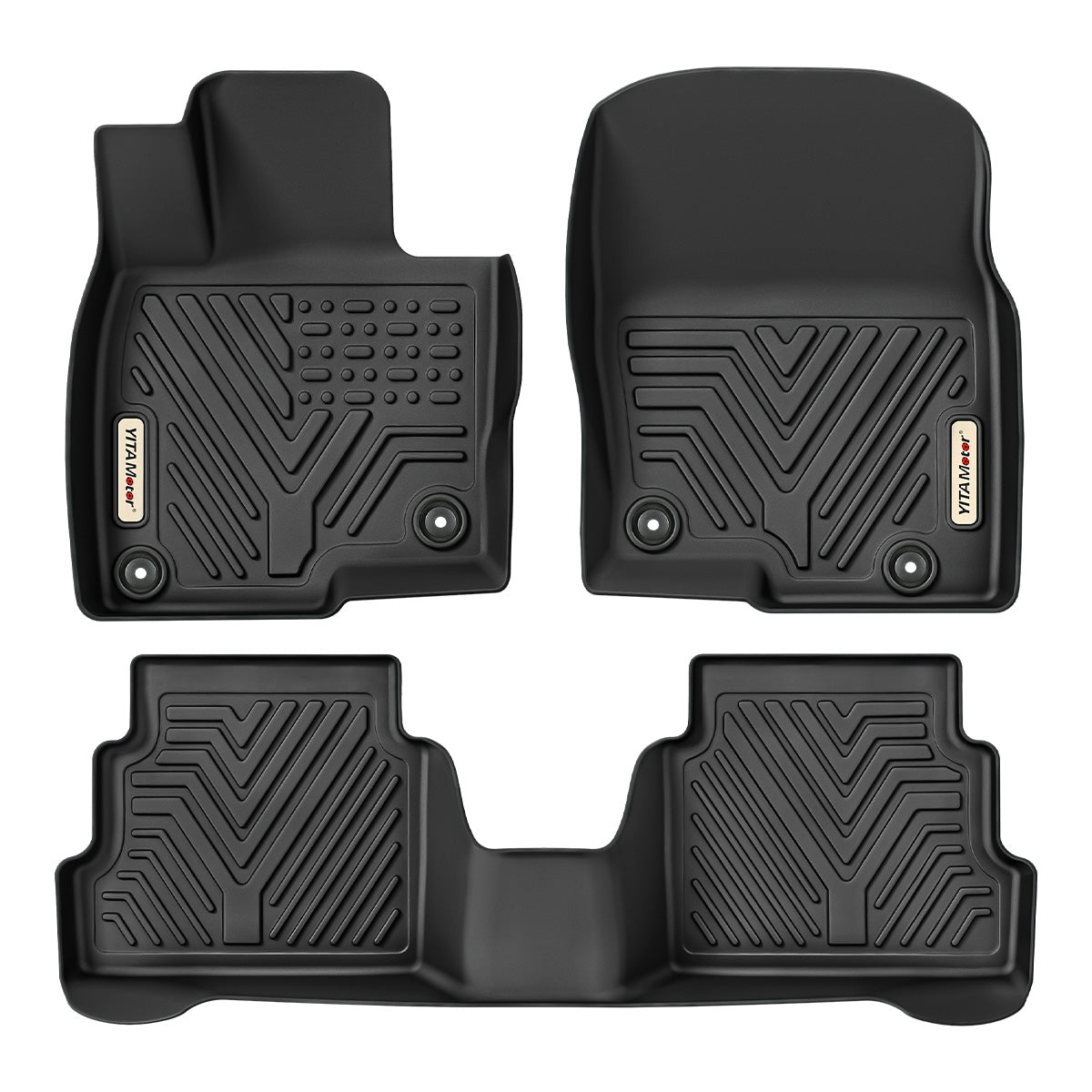 YITAMOTOR® Floor Mats For Mazda CX-5, Custom-Fit Floor Liners for 17-25 Mazda CX5, 1st & 2nd Row