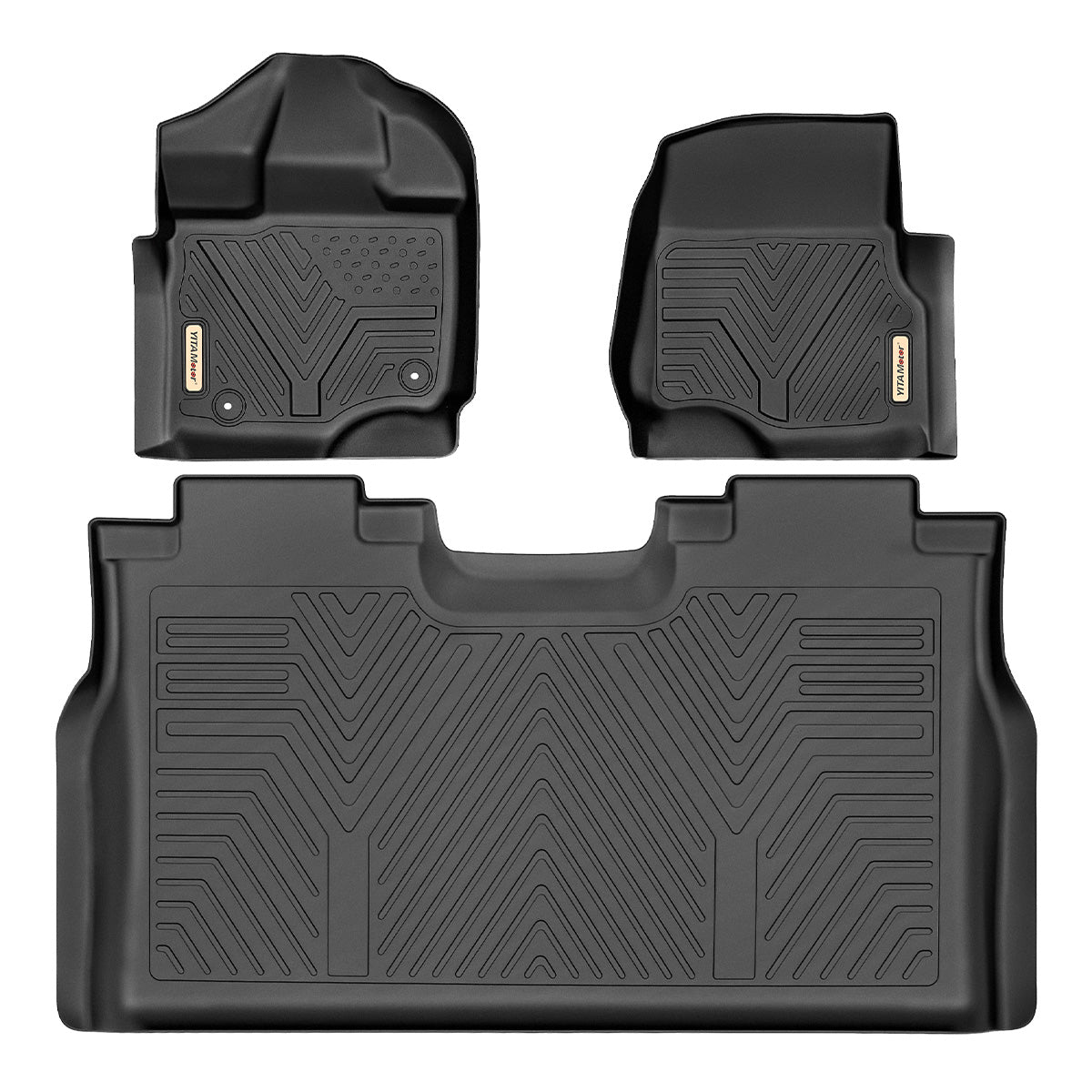 15-25 Ford F-150 SuperCrew Cab 3D all-weather floor mats for cars