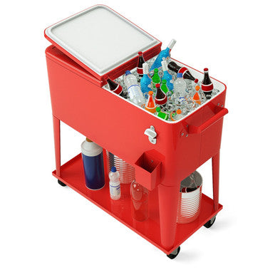 80-qt. Rolling Cooler Beer Cart