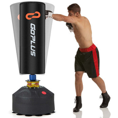 Freestanding Punching Bag Kickboxing Bag with Stand & Suction Cup Base